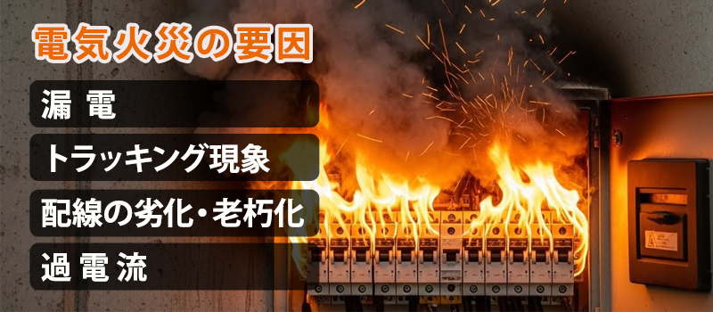 ブレーカーが落ちる原因にもなる電気火災の要因と対策