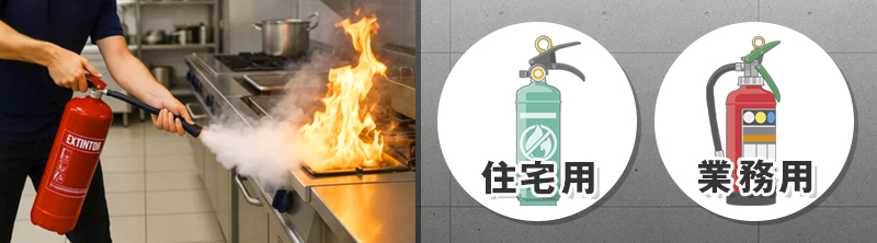 消火器の主な種類